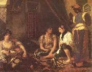 Eugene Delacroix Frauen von Algier painting